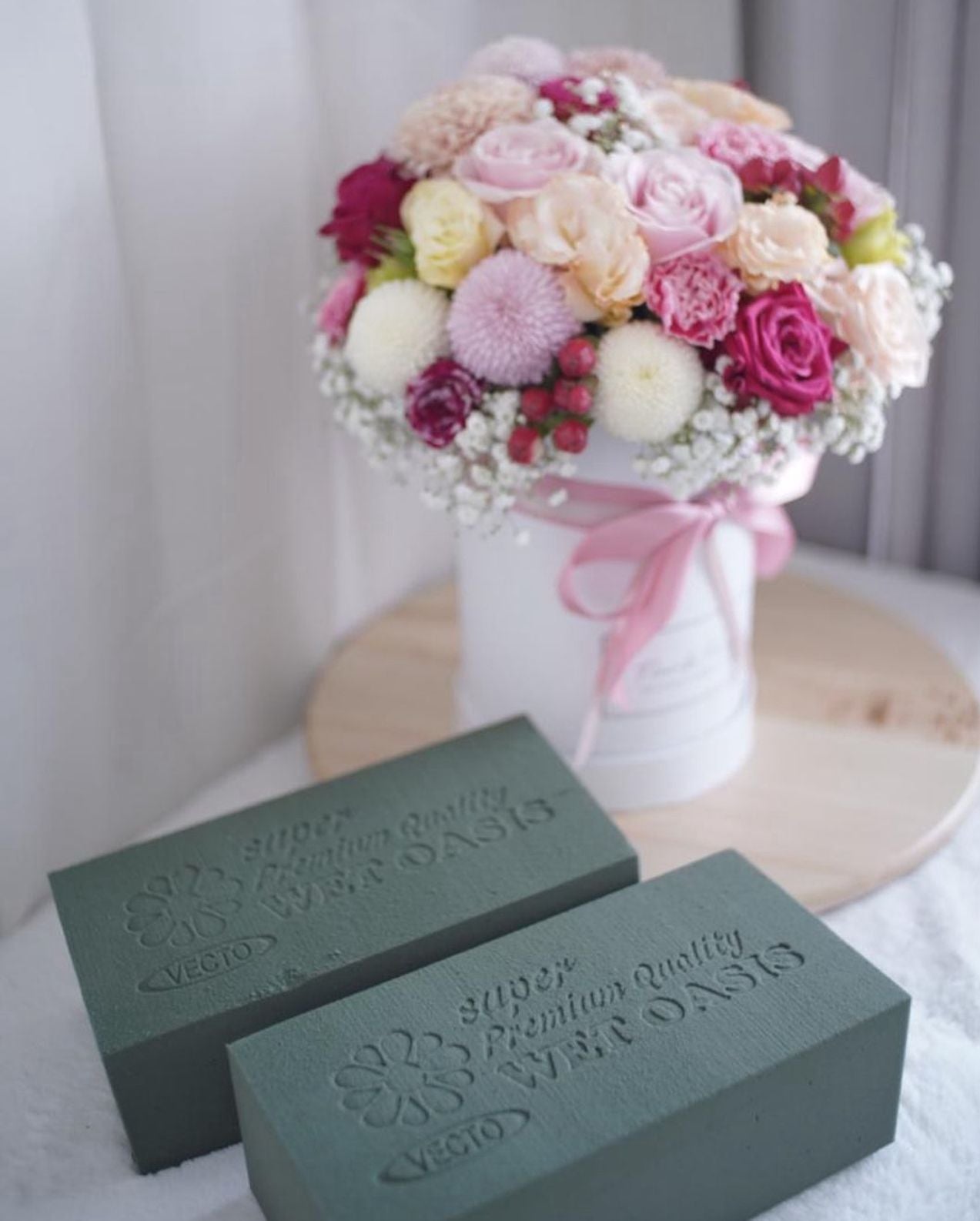 VECTO Wet Floral Foam Oasis Basah Busa Bunga SUPER PREMIUM