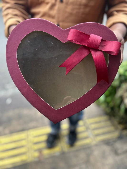 Box Bunga Bloombox Heart-Shaped (Bentuk Hati)